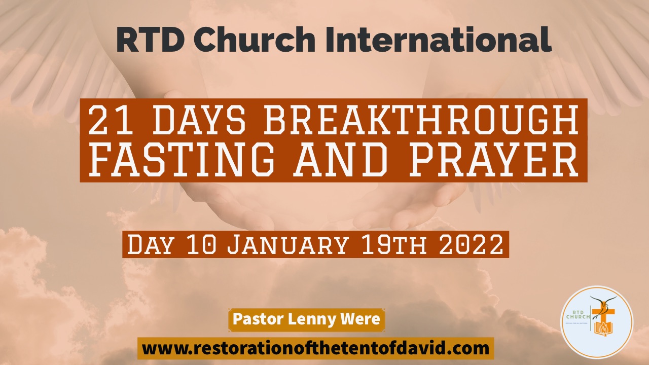 21 Days of Prayer and Fasting Day 10 Restoration